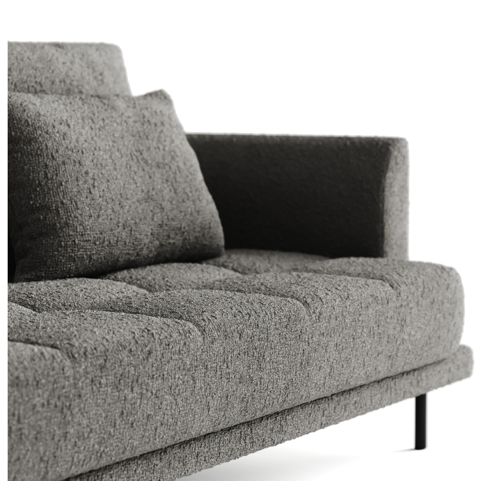 Диван LEMME L192-294-102B/Stella Stella Crystal/Утопающий/h 17 металл/