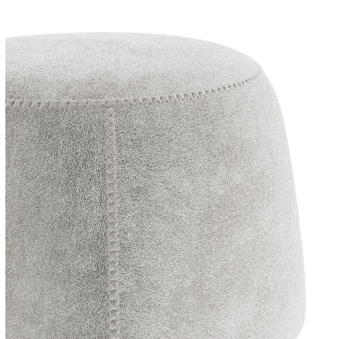 Пуф VANNI  50X50X39 см. VIVA OFFWHITE (ROM04075)