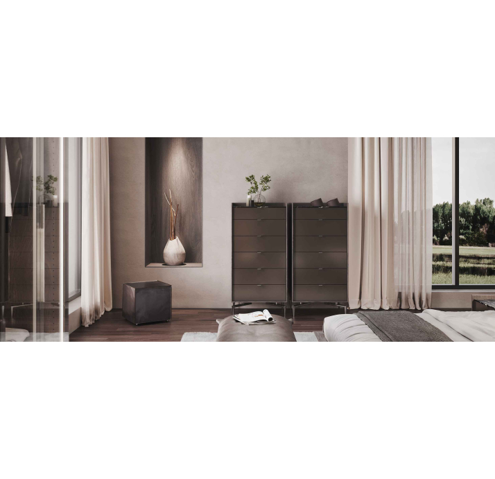 Комод MEST DRESSER TALL Natural walnut Rivera marble Natural walnut veneer 62X48X127 СМ. (FUG00106)