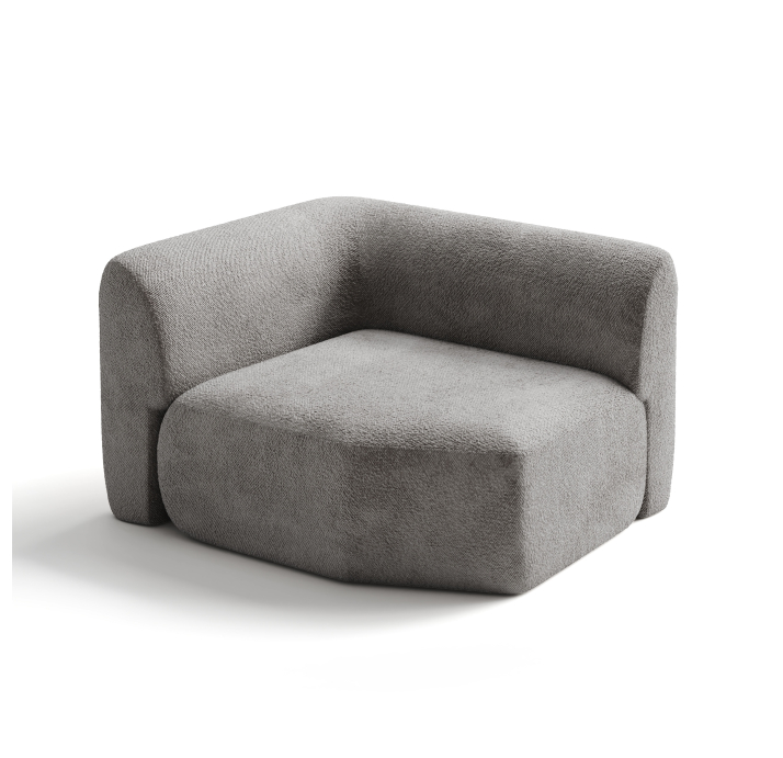 Диван OASIS 1CR105-135-105/VIVA SILVER/BULTEX/встроенные/