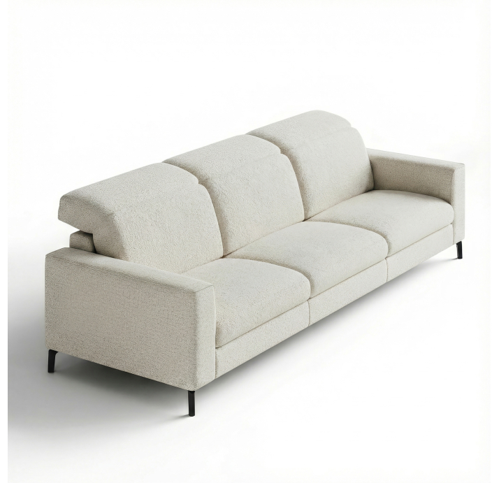 Диван FRATINO B101-280-101B/56/VIVA OFFWHITE/BULTEX/01BL/E,E,E