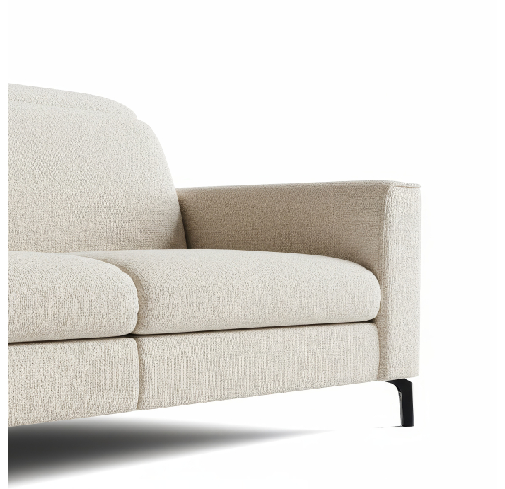 Диван FRATINO B101-280-101B/56/VIVA OFFWHITE/BULTEX/01BL/E,E,E