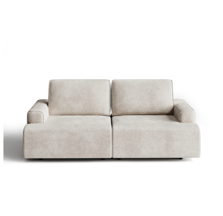 Диван MONAMI B103-220-103B/57/VIVA OFFWHITE/VISCOTEX/01BL/