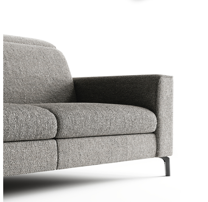 Диван FRATINO B101-220-101B/56/AMIRI CARBON/BULTEX/01BL/E,E