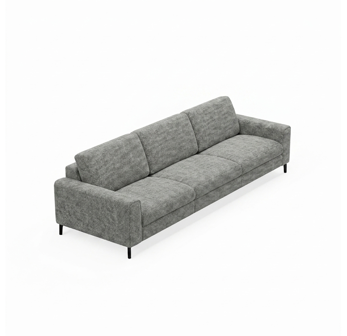 Диван FONTANE B100-280-100B/55/AMIRI CARBON/BULTEX/01BL/