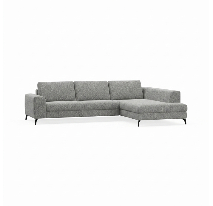 Диван DONATO B100-300-210S/55/AMIRI CARBON/VISCOTEX/01BL/