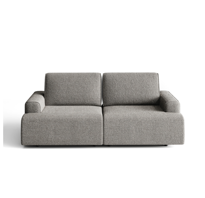 Диван MONAMI B103-220-103B/57/AMIRI CARBON/VISCOTEX/01BL/