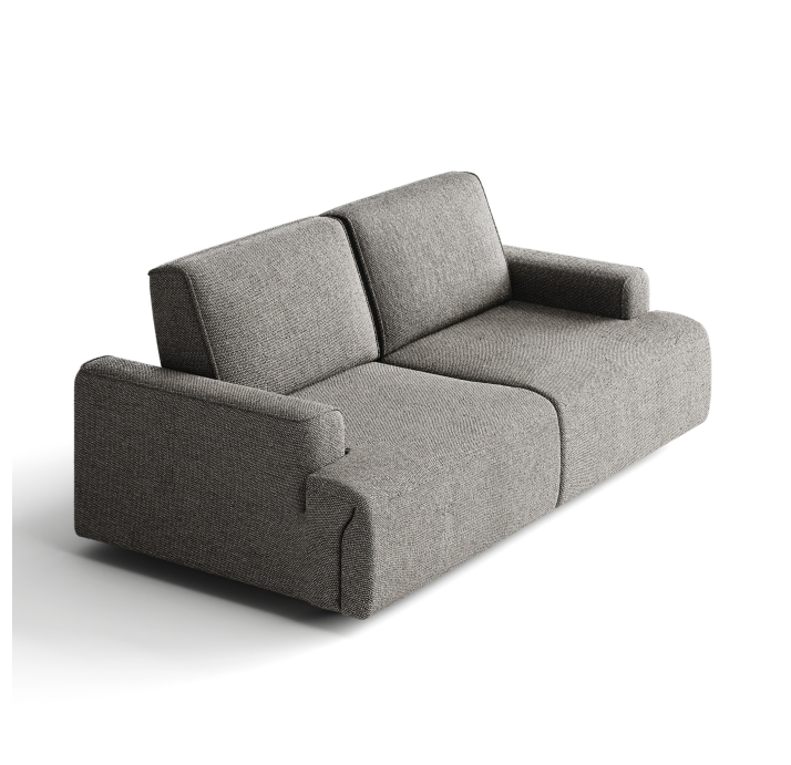 Диван MONAMI B103-220-103B/57/AMIRI CARBON/VISCOTEX/01BL/