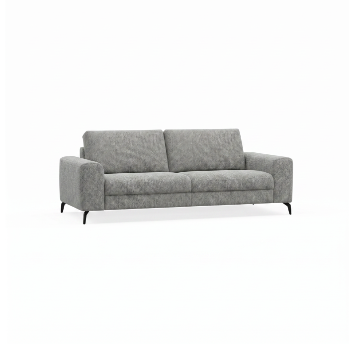 Диван DONATO B100-220-100B/55/AMIRI CARBON/VISCOTEX/01BL/