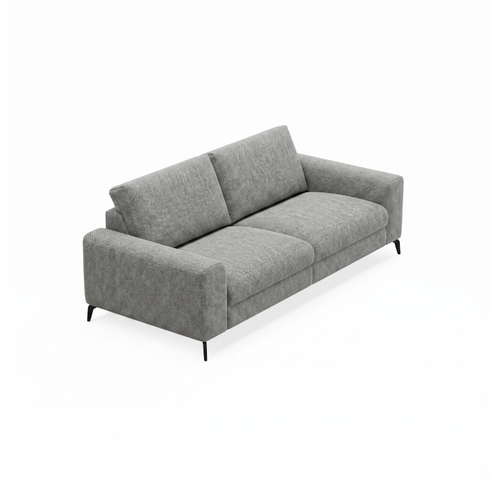 Диван DONATO B100-220-100B/55/AMIRI CARBON/VISCOTEX/01BL/