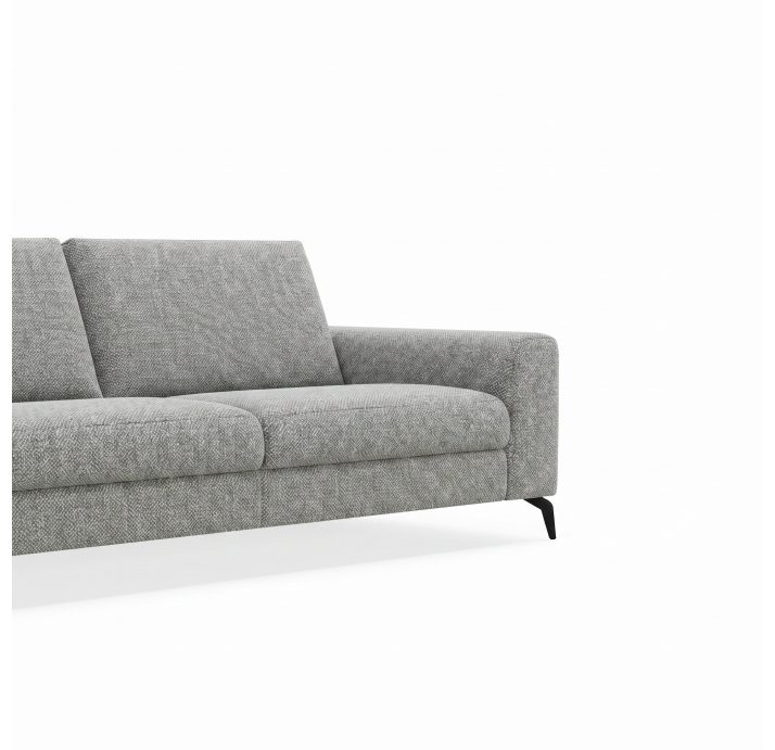 Диван DONATO B100-220-100B/55/AMIRI CARBON/VISCOTEX/01BL/