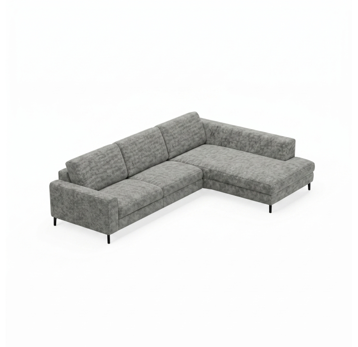 Диван FONTANE B100-300-210S/55/AMIRI CARBON/BULTEX/01BL/