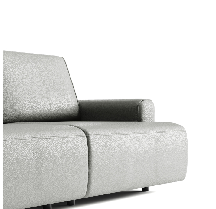 Диван MONAMI B103-220-103B/57/MONTANA PERLE/VISCOTEX/01BL/