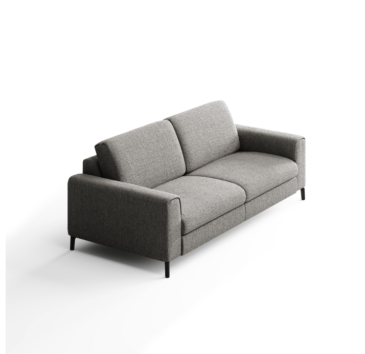 Диван FONTANE B100-220-100B/55/AMIRI CARBON/BULTEX/01BL/