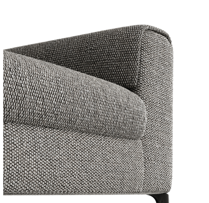 Диван FONTANE B100-220-100B/55/AMIRI CARBON/BULTEX/01BL/