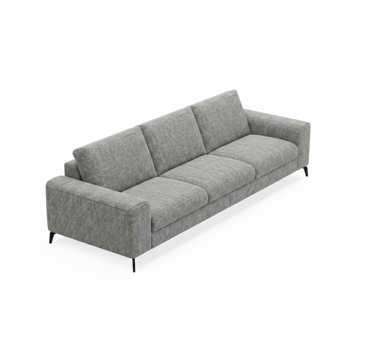 Диван DONATO B100-280-100B/55/AMIRI CARBON/VISCOTEX/01BL/