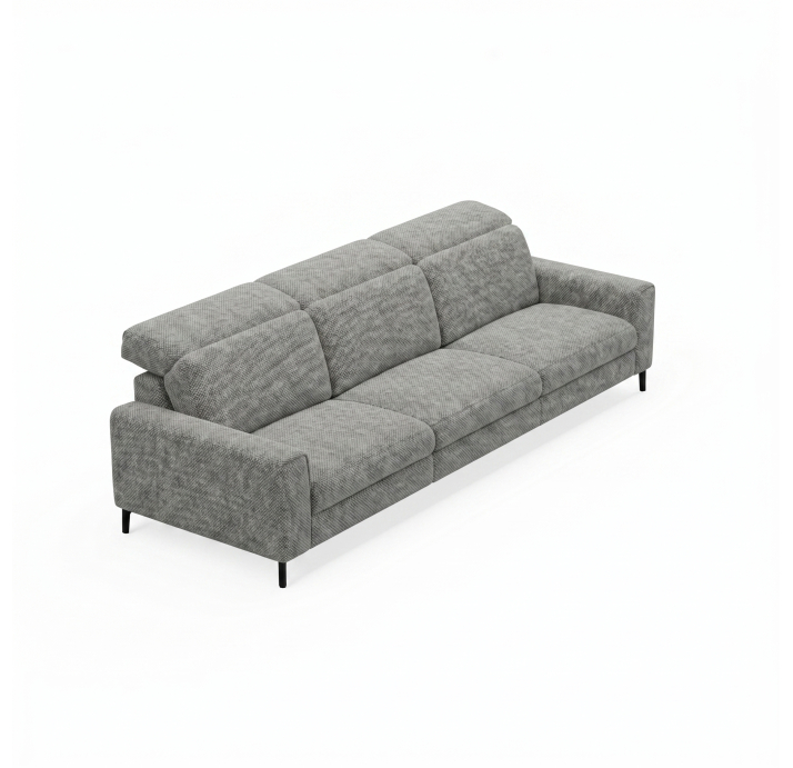 Диван FONTANE B100-280-100B/55/AMIRI CARBON/BULTEX/01BL/E,E,E
