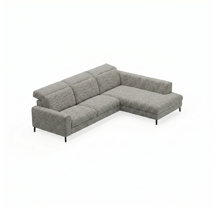 Диван FONTANE B100-300-210S/55/AMIRI CARBON/BULTEX/01BL/E,E,E