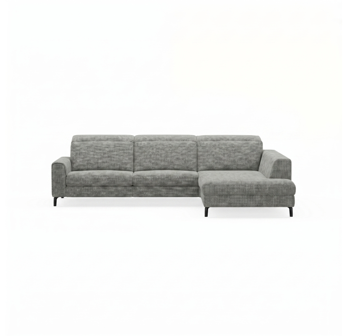 Диван FONTANE B100-300-210S/55/AMIRI CARBON/BULTEX/01BL/E,E,E