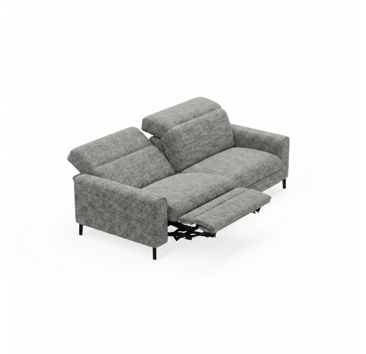 Диван FONTANE B100-220-100B/55/AMIRI CARBON/BULTEX/01BL/E,E,MR