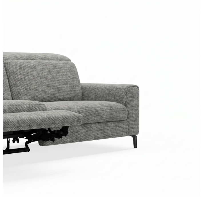 Диван FONTANE B100-220-100B/55/AMIRI CARBON/BULTEX/01BL/E,E,MR