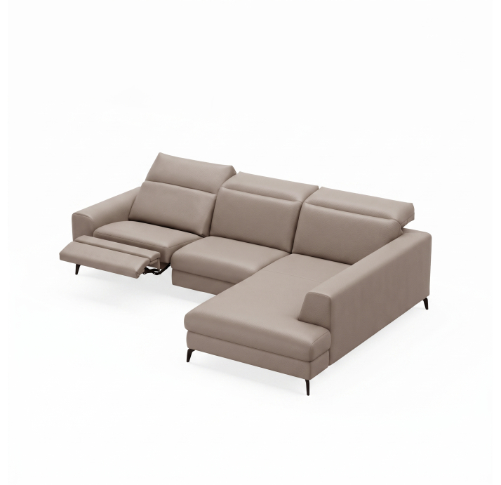 Диван DONATO B100-300-210S/55/MONTANA PERLE/VISCOTEX/01BL/E,E,E,MR