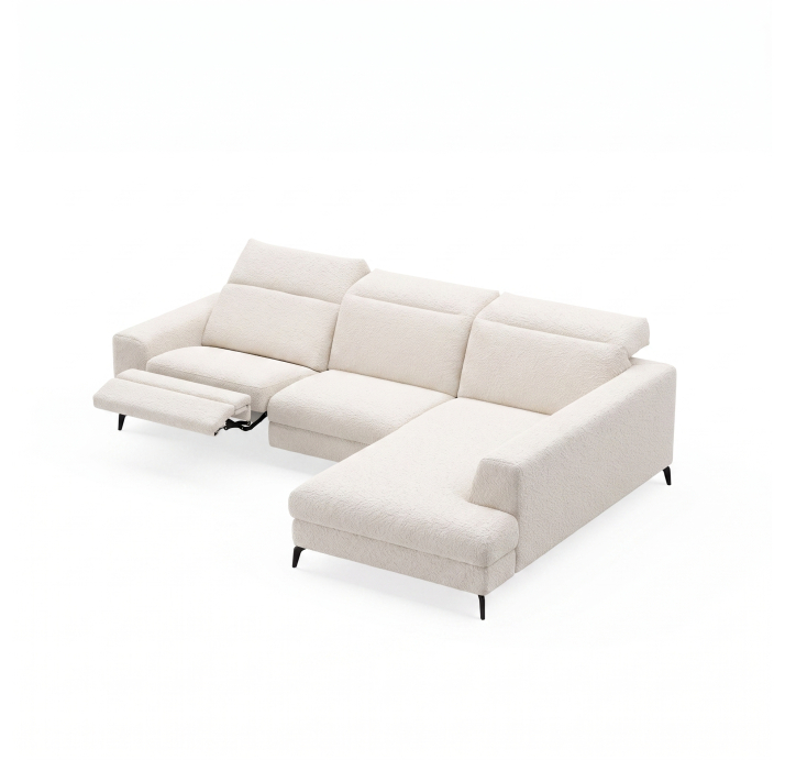 Диван DONATO B100-300-210S/55/VIVA OFFWHITE/VISCOTEX/01BL/E,E,E,MR