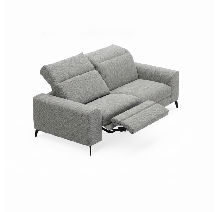 Диван DONATO B100-220-100B/55/AMIRI CARBON/VISCOTEX/01BL/E,E,MR