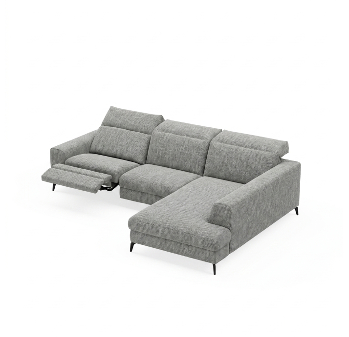 Диван DONATO B100-300-210S/55/AMIRI CARBON/VISCOTEX/01BL/E,E,E,MR