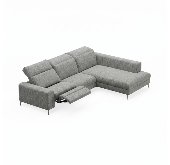 Диван DONATO B100-300-210S/55/AMIRI CARBON/VISCOTEX/01BL/E,E,E,MR