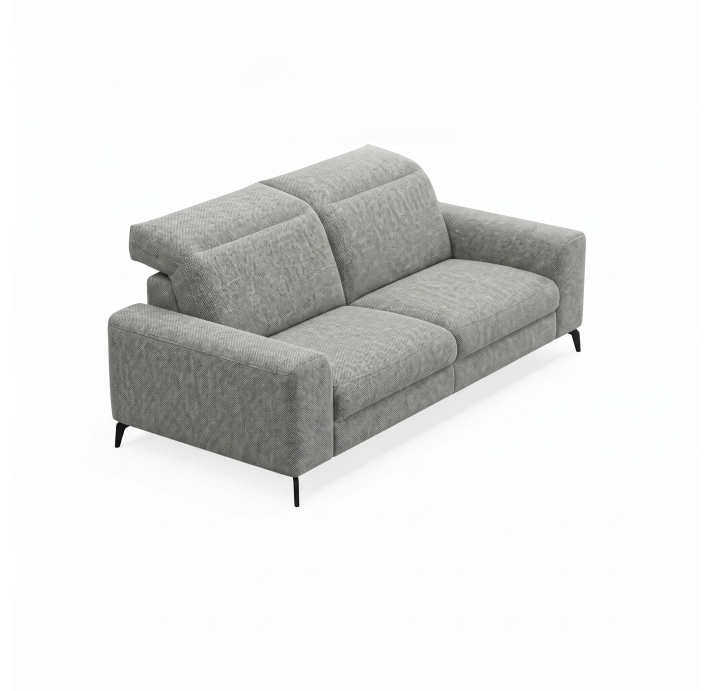 Диван DONATO B100-220-100B/55/AMIRI CARBON/VISCOTEX/01BL/E,E