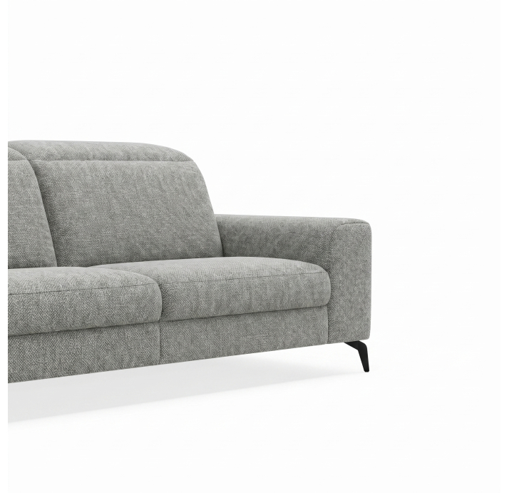 Диван DONATO B100-220-100B/55/AMIRI CARBON/VISCOTEX/01BL/E,E