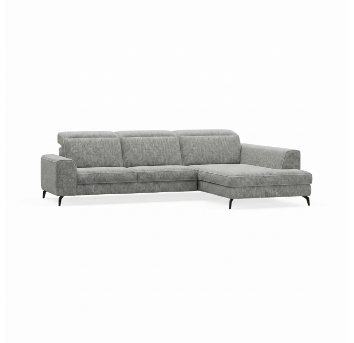 Диван DONATO B100-300-210S/55/AMIRI CARBON/VISCOTEX/01BL/E,E,E