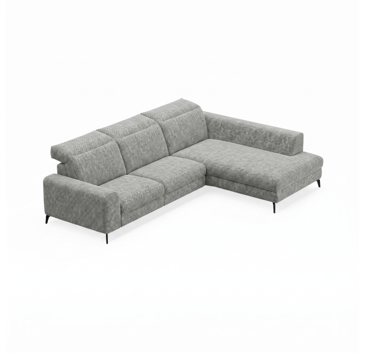 Диван DONATO B100-300-210S/55/AMIRI CARBON/VISCOTEX/01BL/E,E,E