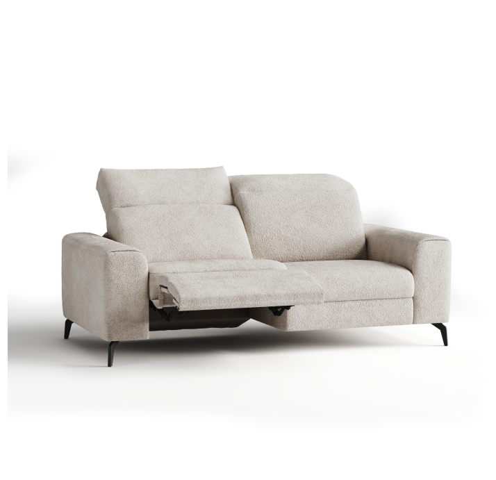 Диван DONATO B100-220-100B/55/VIVA OFFWHITE/VISCOTEX/01BL/E,E,MR