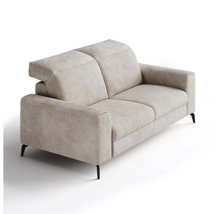 Диван DONATO B100-220-100B/55/VIVA OFFWHITE/VISCOTEX/01BL/E,E,MR