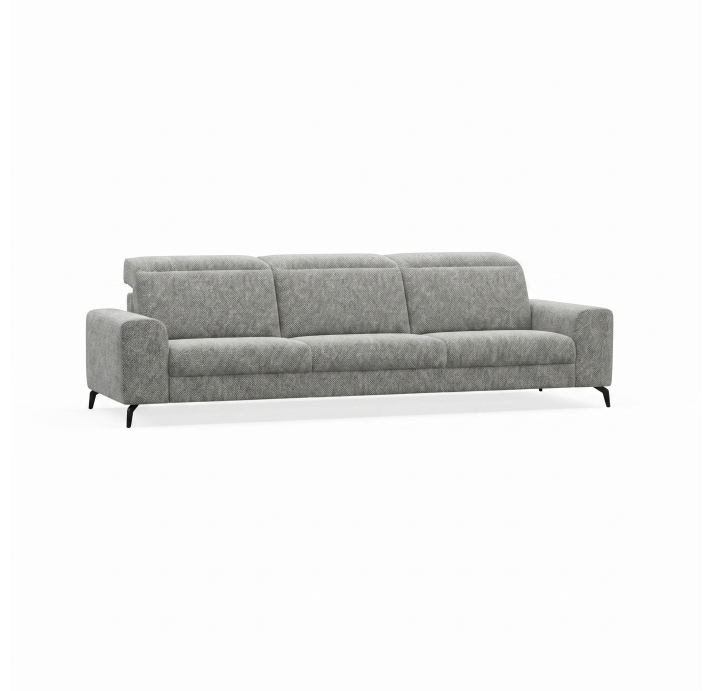 Диван DONATO B100-280-100B/55/AMIRI CARBON/VISCOTEX/01BL/E,E,E