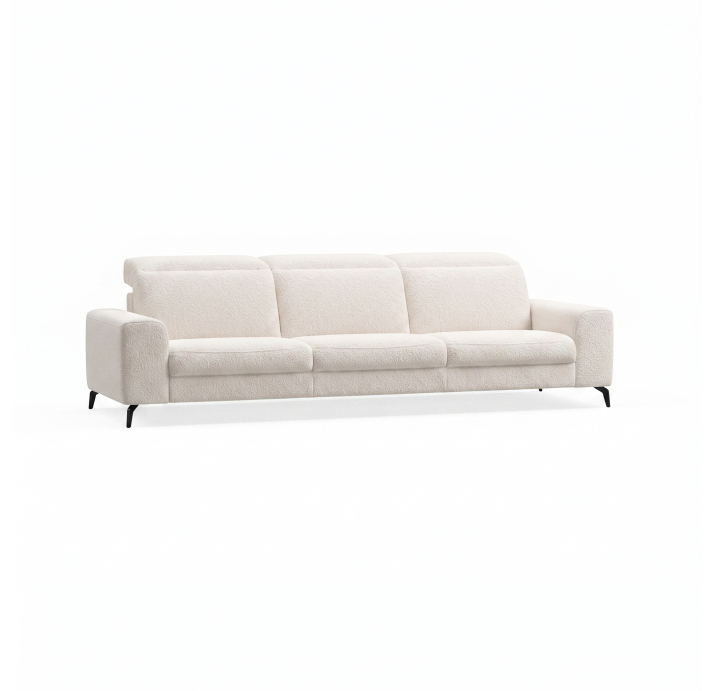 Диван DONATO B100-280-100B/55/VIVA OFFWHITE/VISCOTEX/01BL/E,E,E