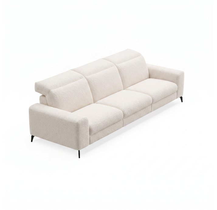 Диван DONATO B100-280-100B/55/VIVA OFFWHITE/VISCOTEX/01BL/E,E,E