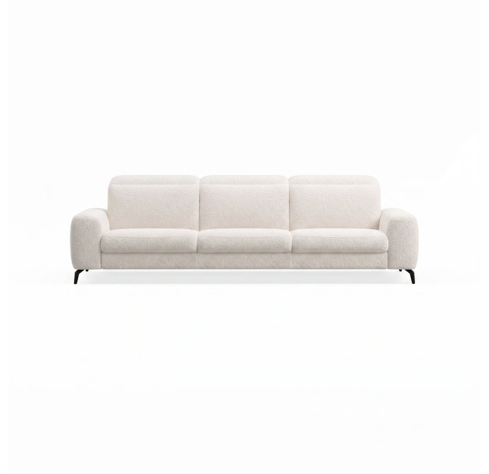 Диван DONATO B100-280-100B/55/VIVA OFFWHITE/VISCOTEX/01BL/E,E,E