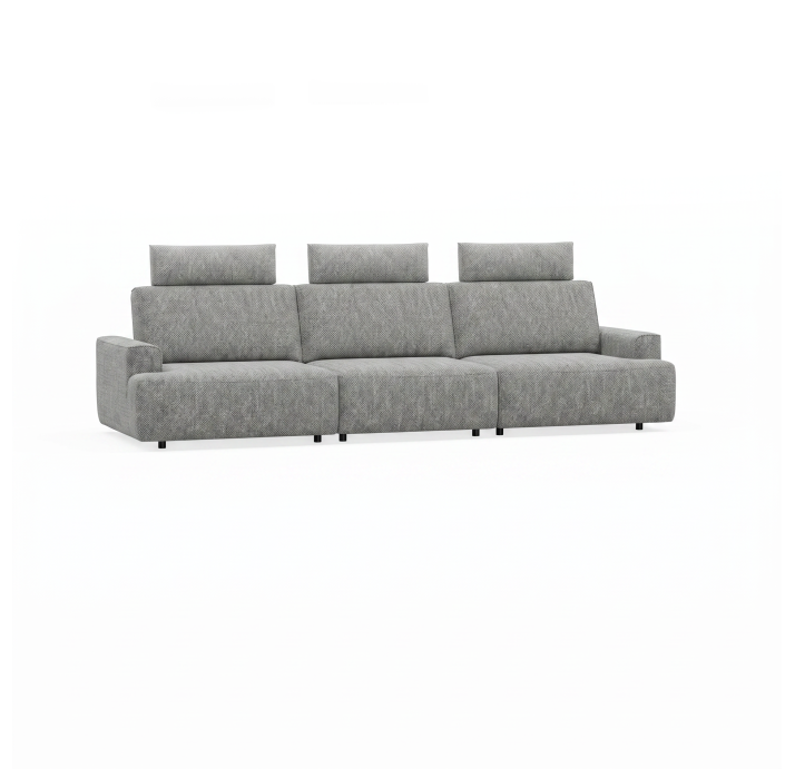 Диван MONAMI B103-280-103B/57/AMIRI CARBON/VISCOTEX/01BL/E,E,E