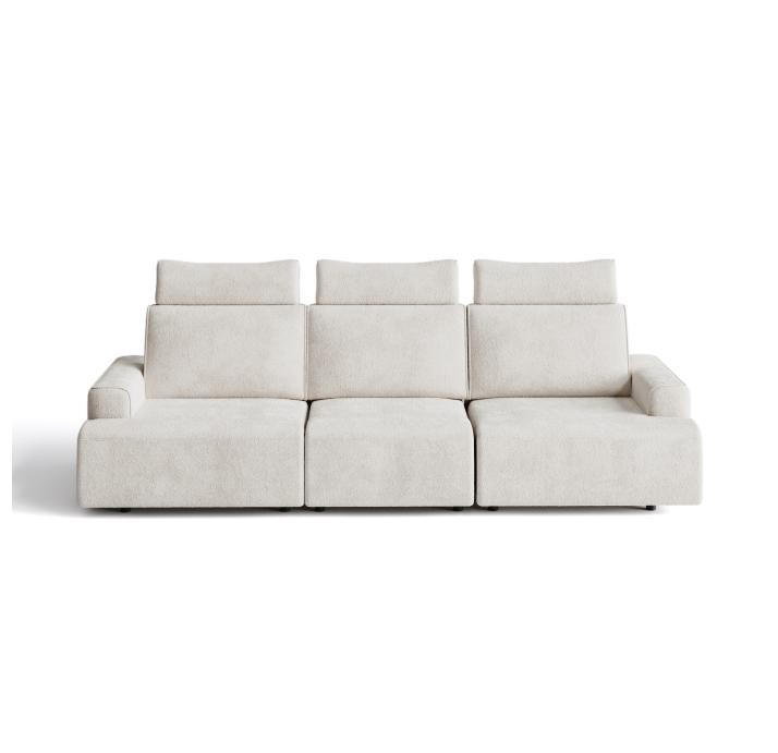 Диван MONAMI B103-280-103B/57/VIVA OFFWHITE/VISCOTEX/01BL/E,E,E,R