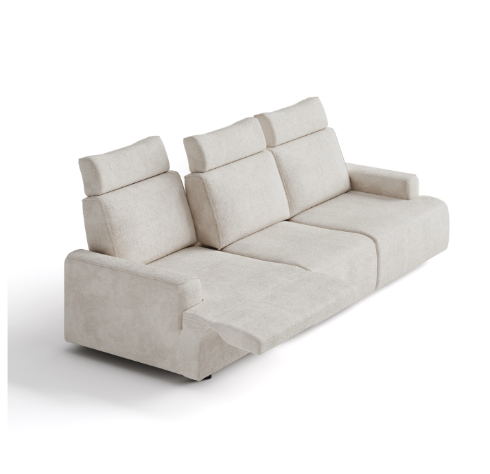 Диван MONAMI B103-280-103B/57/VIVA OFFWHITE/VISCOTEX/01BL/E,E,E,R