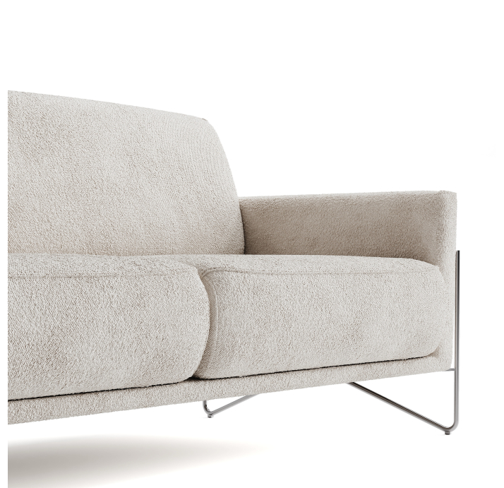 Диван MILLER B92-280-92B/58/VIVA OFFWHITE/BULTEX/01BL/