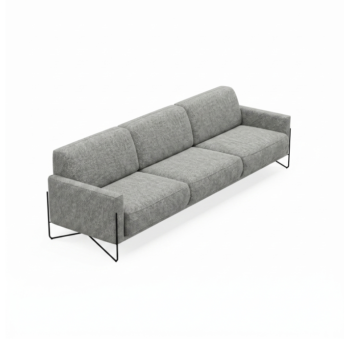 Диван MILLER B92-280-92B/58/AMIRI CARBON/BULTEX/01BL/