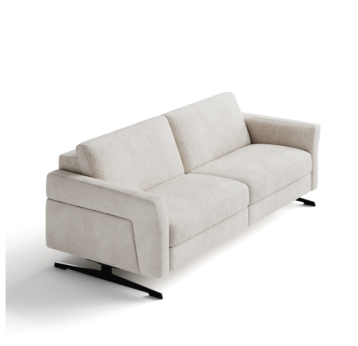 Диван TAMOUR B93-220-93B/54/VIVA OFFWHITE/BULTEX/01BL/