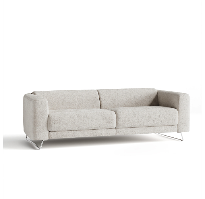 Диван MATHEO B100-220-100B/58/VIVA OFFWHITE/DYNASPRING/03BL/