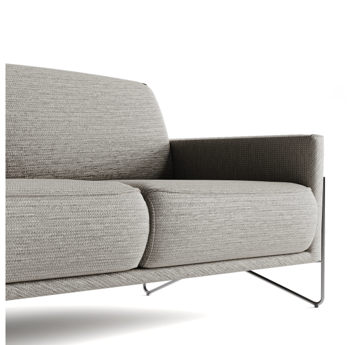 Диван MILLER B92-220-92B/58/AMIRI CARBON/BULTEX/01BL/