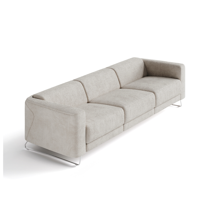 Диван MATHEO B100-280-100B/58/VIVA OFFWHITE/DYNASPRING/03BL/