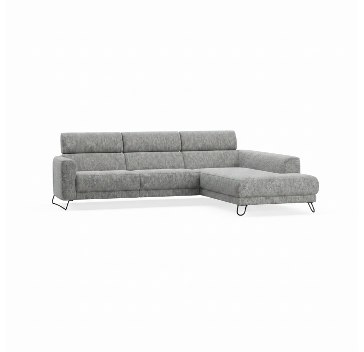 Диван MATHEO B100-300-220S/58/AMIRI CARBON/DYNASPRING/03BL/E,E,E